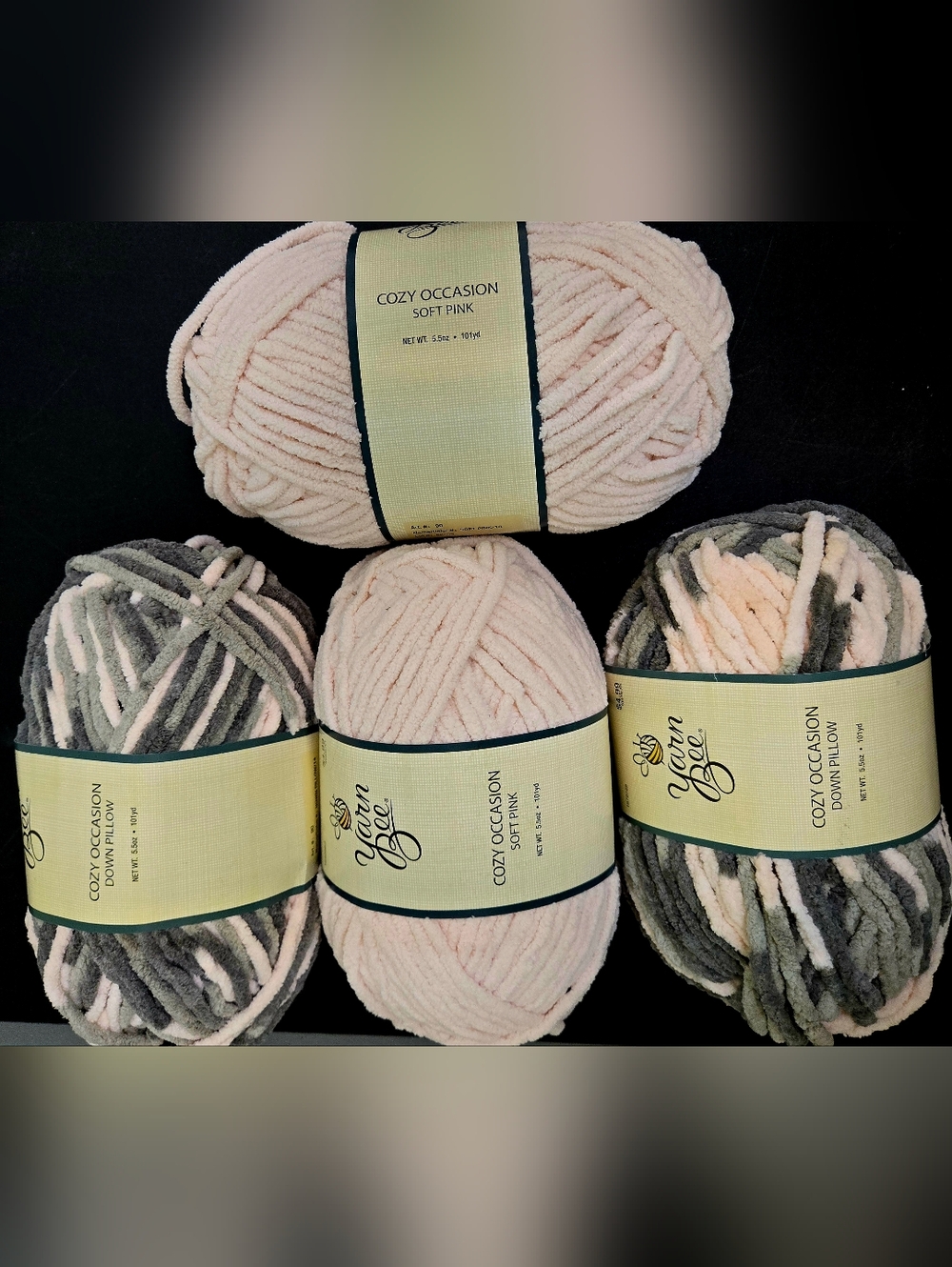 HOBBY LOBBY YARN BEE COZY OCCASSION BLANKET YARN Down Pillow & Soft Pink